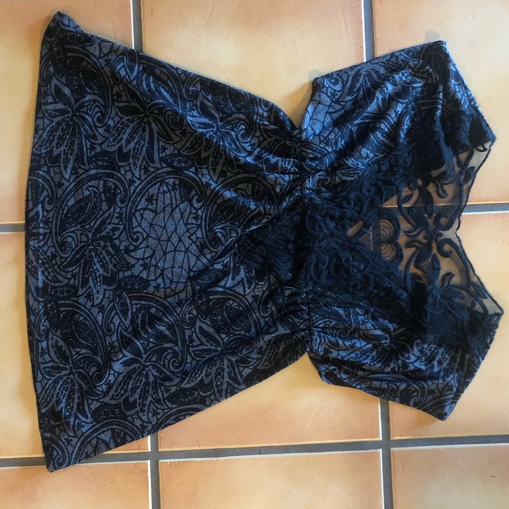 Mind Code V-Neck Top With Lace Back - image 3